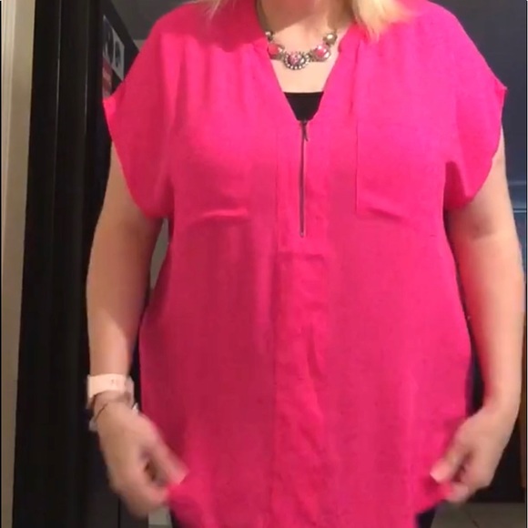 torrid Tops - Torrid Neon Pink Blouse
